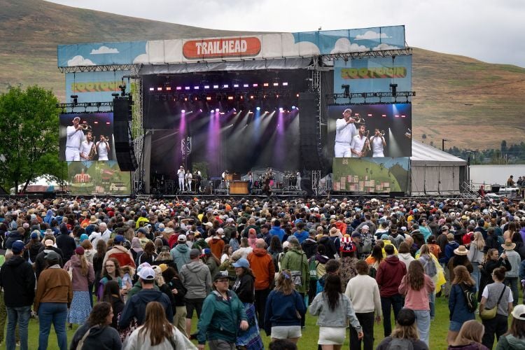 The Trailhead Stage at the ZooTown Music Festival