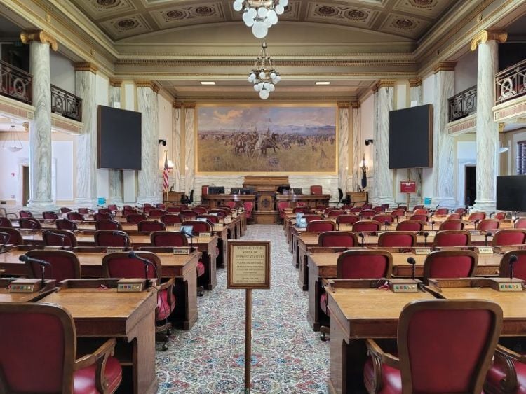 Chamber of the Montana House of Representatives