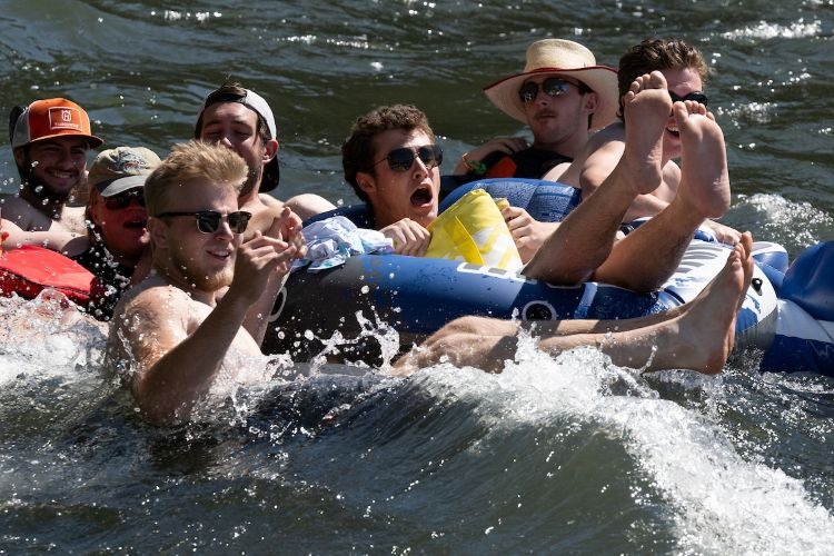 Freshman Float on the Clark Fork River