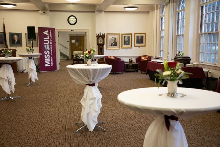 inside the presidents room in brantly hall