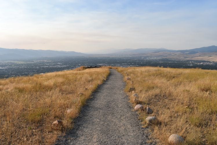 The top viewpoint on the Barmeyer Trail