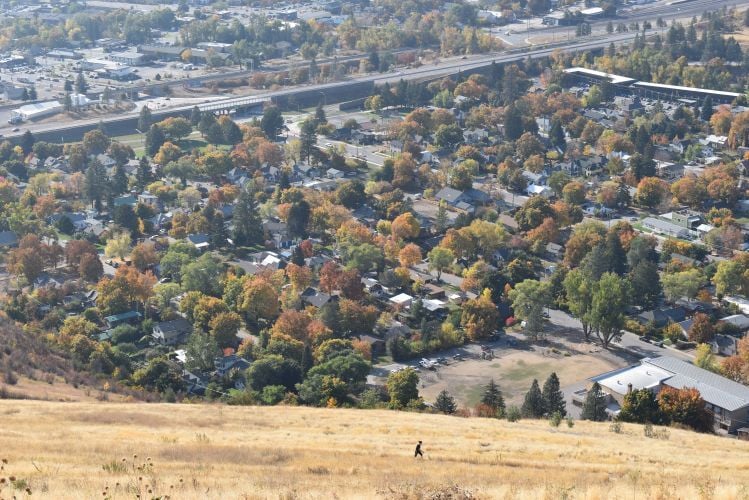 The city seen from the "L" trail on Mount Jumbo