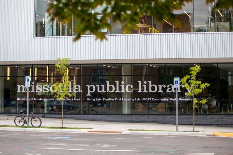 front face of missoula public library