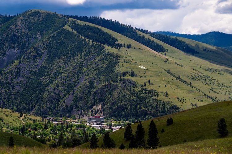 Mount Sentinel in the Missoula Valley