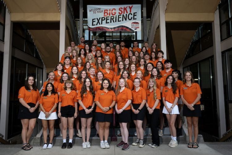 UM Advocates stand outside of the University Center