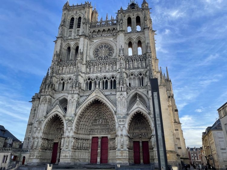 A giant cathedral in Amiens, France