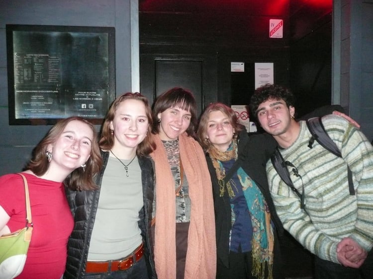 A group of friends during a study abroad trip