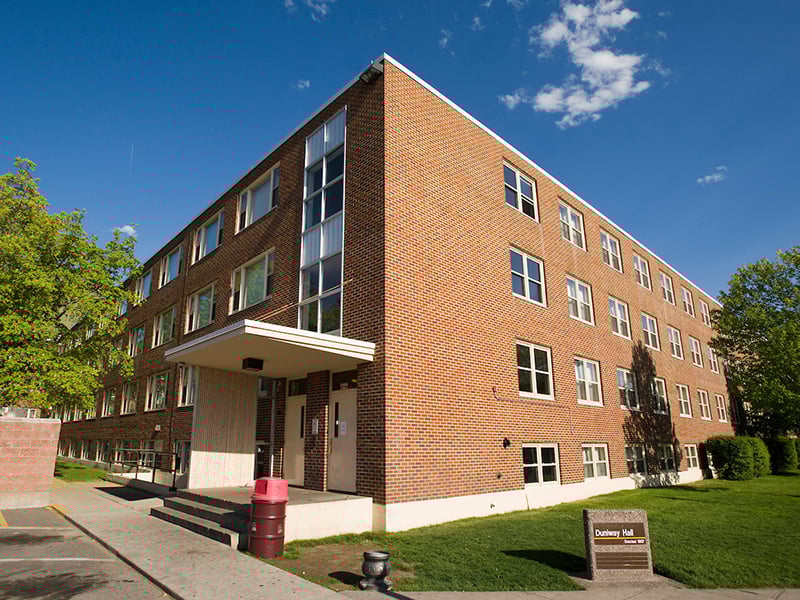 Exterior of Duniway Hall at UM